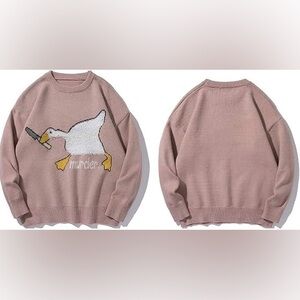 Knitted Sweater Murder Duck, Unisex